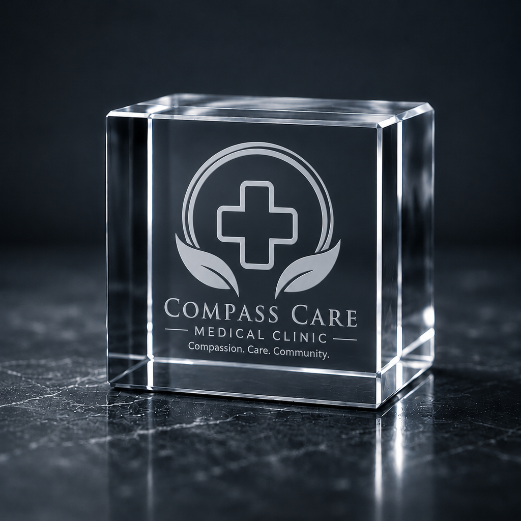 3D Crystal Square (Large)
