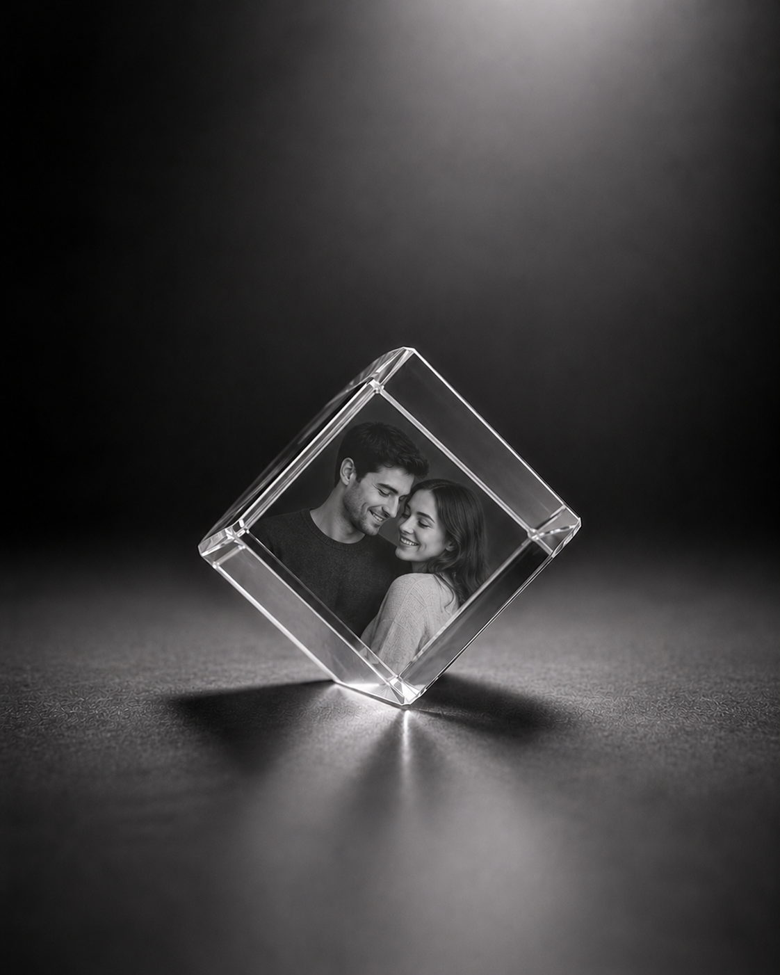3D Crystal Cube (Small)