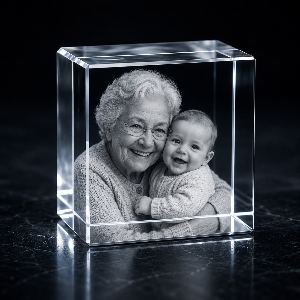 3D Crystal Square (Large)