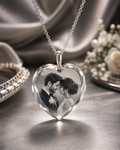 3D Crystal Heart Pendant
